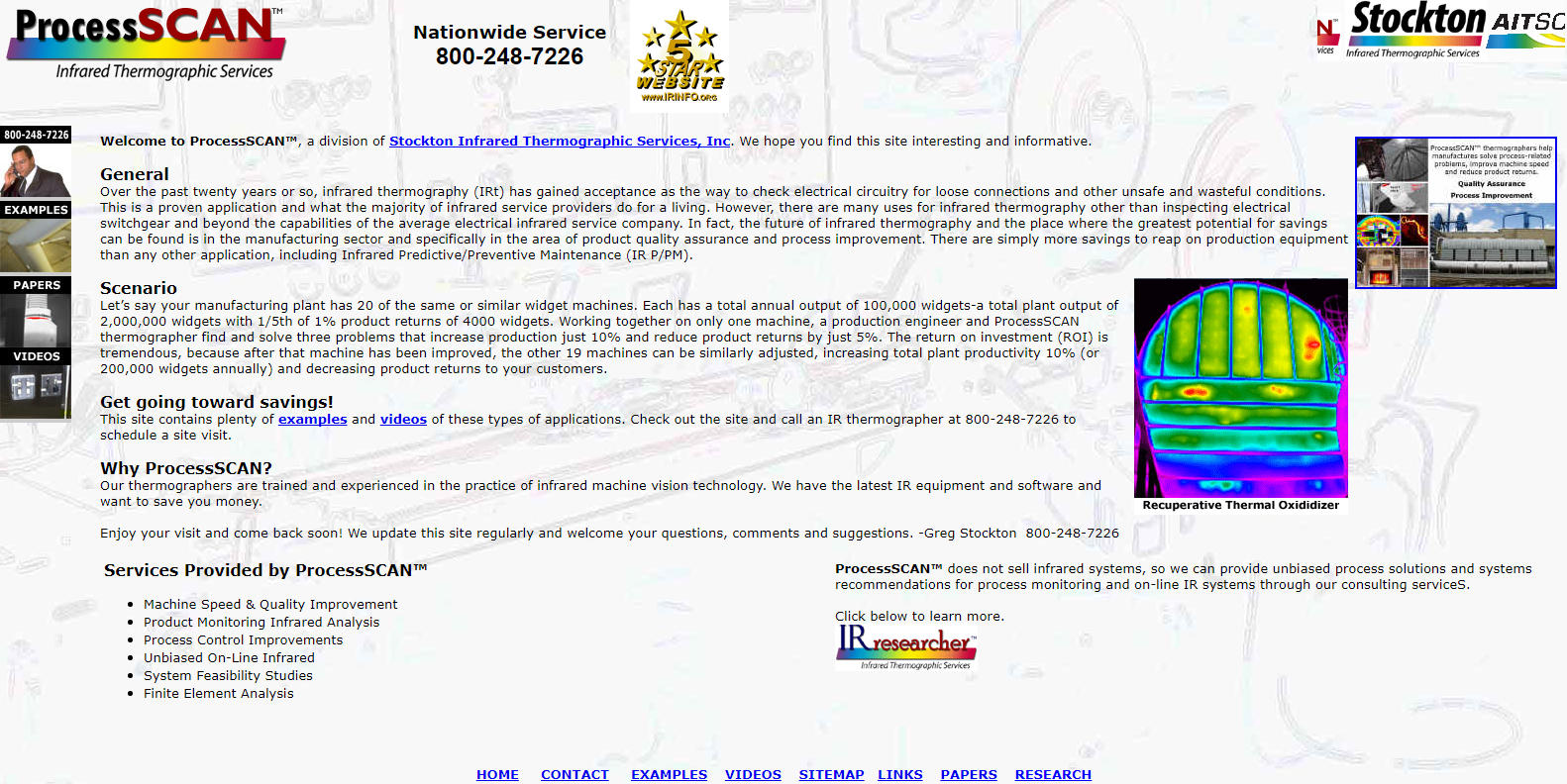 IRresearcher Division Stockton Infrared Thermographic Services